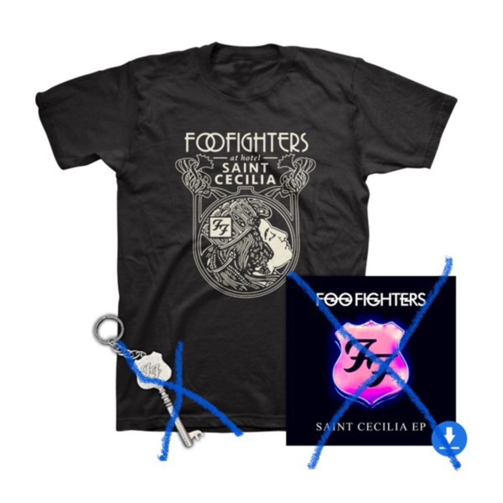 NWT Foo Fighters Shirt St Cecilia